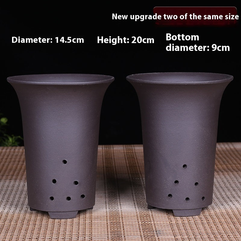 Large Diameter Orchid Pots Clivia Porcelain Minimalist