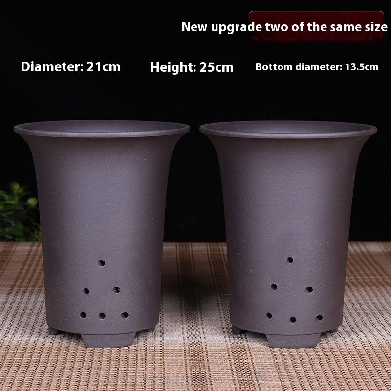 Large Diameter Orchid Pots Clivia Porcelain Minimalist