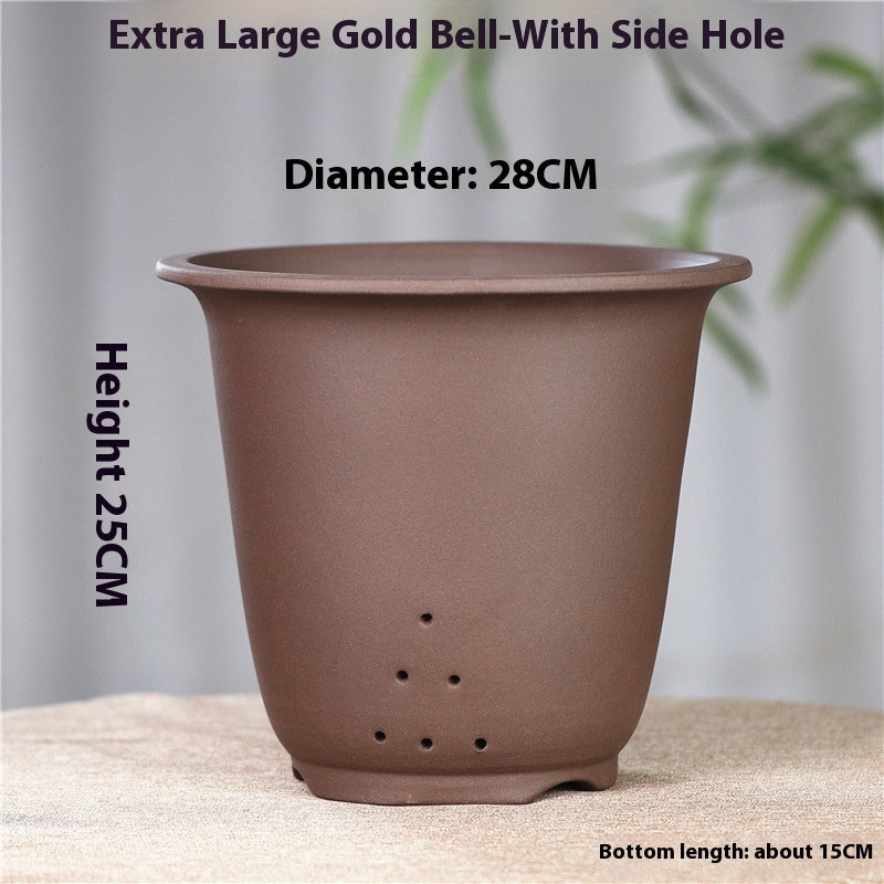 Purple Sand Flower Pot Extra Large Orchid Pots Ceramic Bonsai