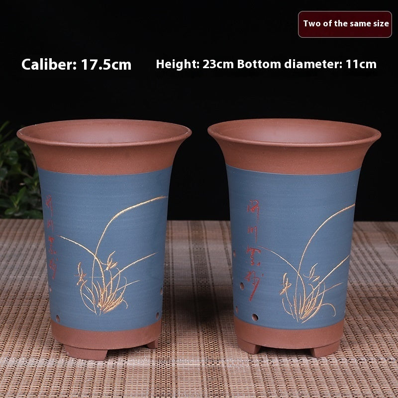 Large Diameter Orchid Pots Clivia Porcelain Minimalist
