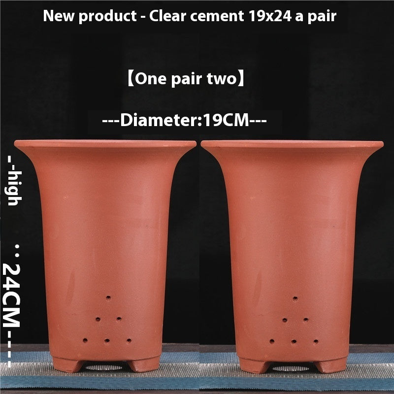 Purple Sand Flower Pot Extra Large Orchid Pots Ceramic Bonsai