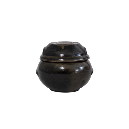 Earthenware Onggi Korean Traditional Clay Jar Ceramic Canister