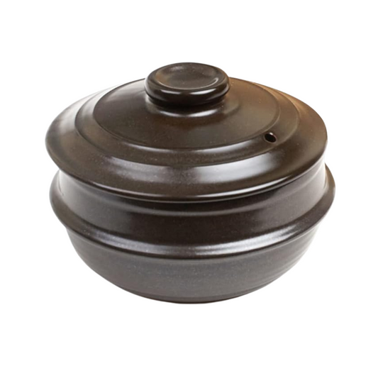Crazy Korean Cooking Dolsot Korean Stone Bowl with Lid