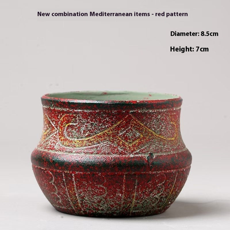 Creative Personality Mediterranean Stoneware Pots