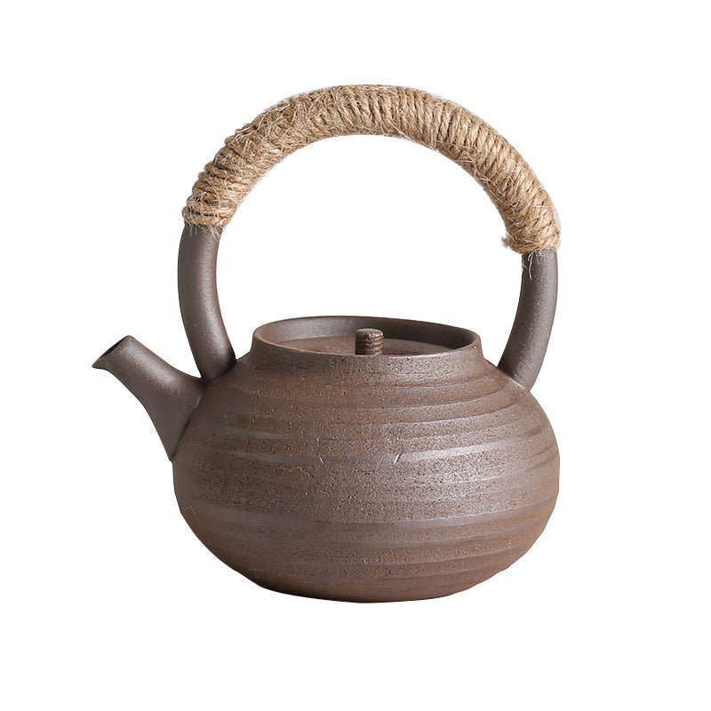 Kung Fu Tea Handle Pots Stoneware Teapots Ceramics Hand-held