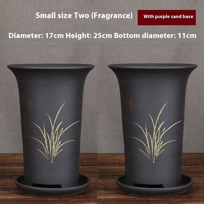 Large Diameter Orchid Pots Clivia Porcelain Minimalist