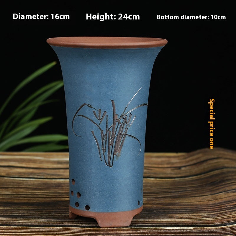 Large Diameter Orchid Pots Clivia Porcelain Minimalist