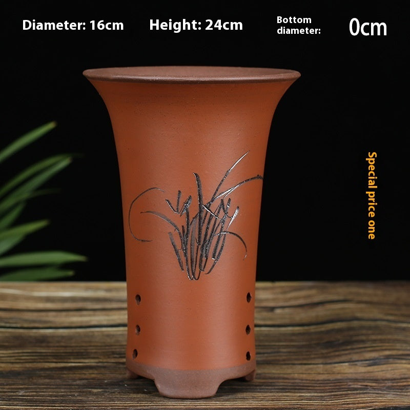 Large Diameter Orchid Pots Clivia Porcelain Minimalist