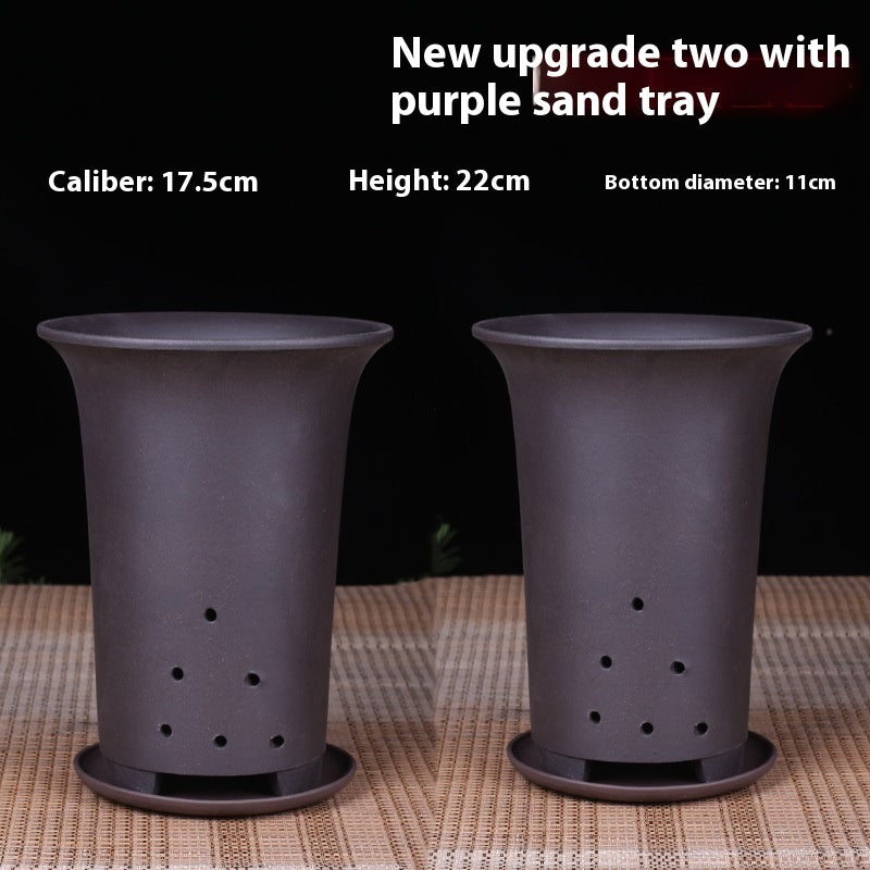 Large Diameter Orchid Pots Clivia Porcelain Minimalist