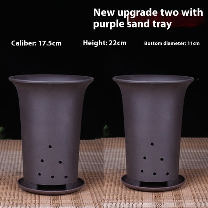 Large Diameter Orchid Pots Clivia Porcelain Minimalist