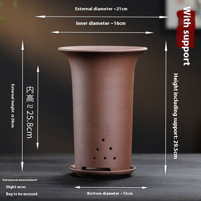 Purple Sand Flower Pot Extra Large Orchid Pots Ceramic Bonsai
