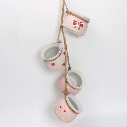 Hanging Wall Hanging Pots, Baskets, Hemp Rope, Succulents, Lazy Pots, Ceramics
