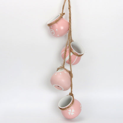 Hanging Wall Hanging Pots, Baskets, Hemp Rope, Succulents, Lazy Pots, Ceramics
