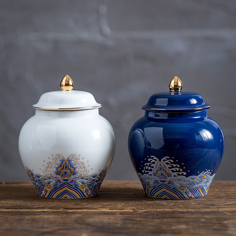 Household Round Cans For Tea Storage, Sealed Pots