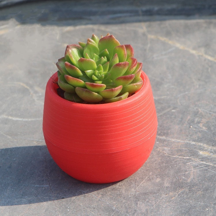 Mini Flower Pots Plastic  Flower Pots Color Full Resin Flower Pots
