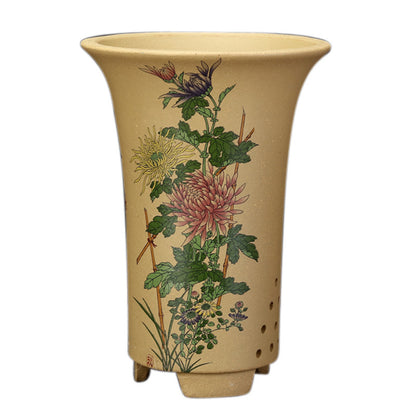 Purple Sand Decals Green Plant Orchid Pots