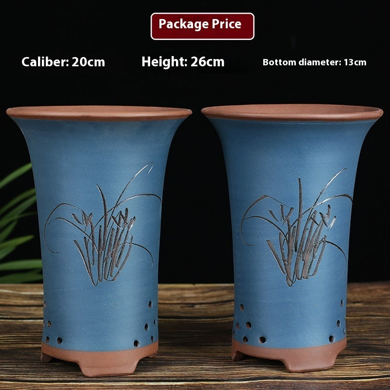 Large Diameter Orchid Pots Clivia Porcelain Minimalist
