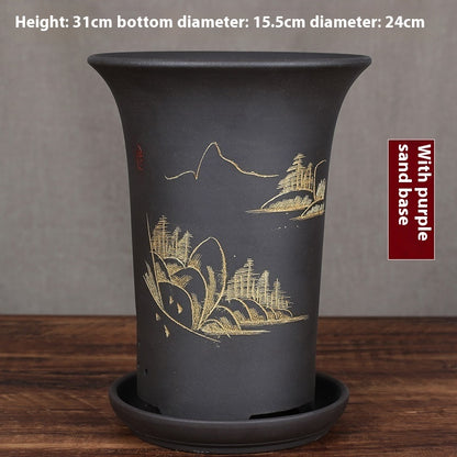 Large Diameter Orchid Pots Clivia Porcelain Minimalist