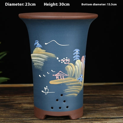 Large Diameter Orchid Pots Clivia Porcelain Minimalist