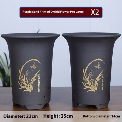 Large Diameter Orchid Pots Clivia Porcelain Minimalist