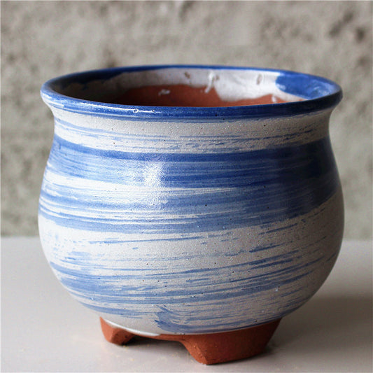 Ceramic Retro Flower Pots For Home Balcony