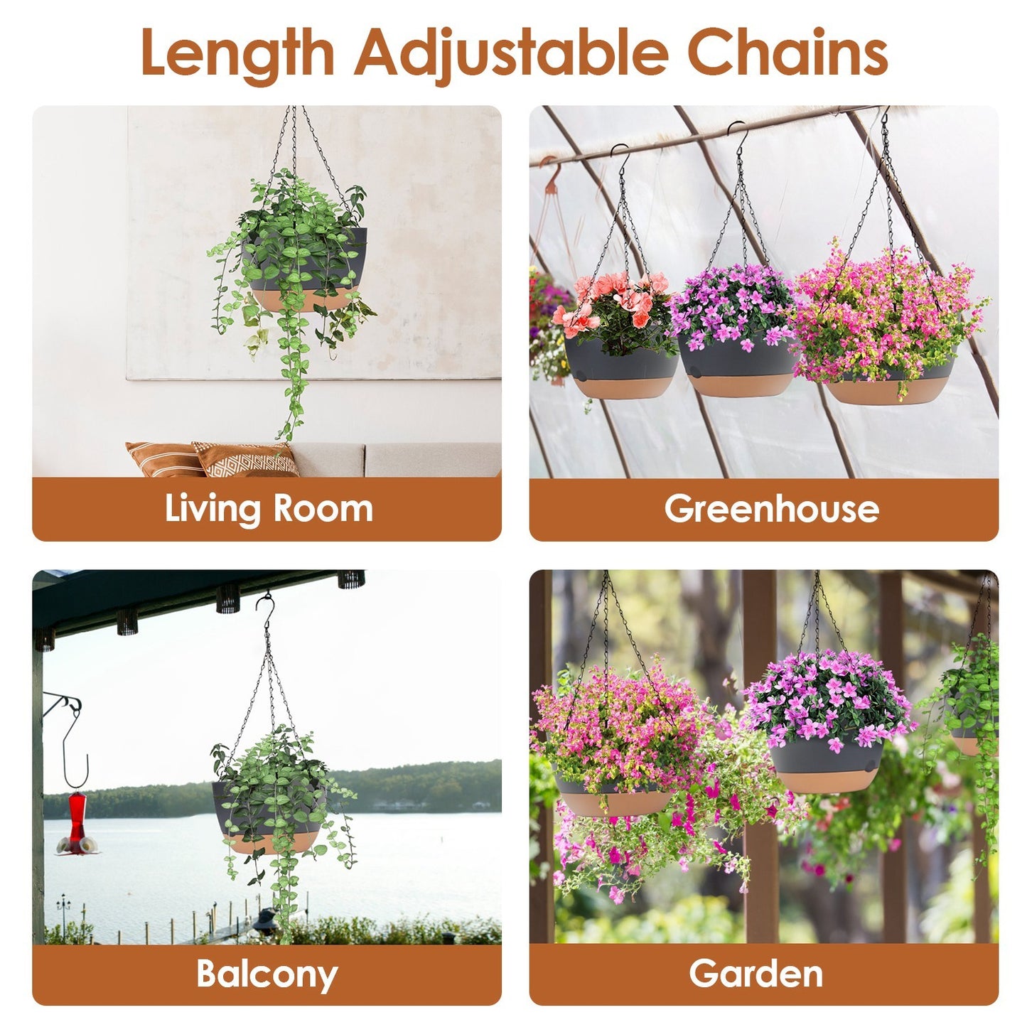 Diameter Hanging Planter With Drainage Holes