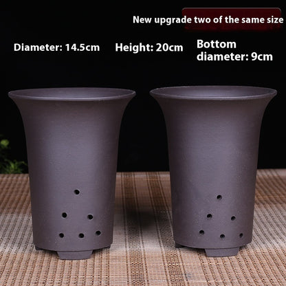 Large Diameter Orchid Pots Clivia Porcelain Minimalist