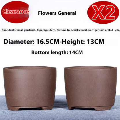 Purple Sand Flower Pot Extra Large Orchid Pots Ceramic Bonsai