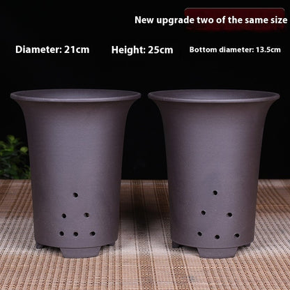 Large Diameter Orchid Pots Clivia Porcelain Minimalist