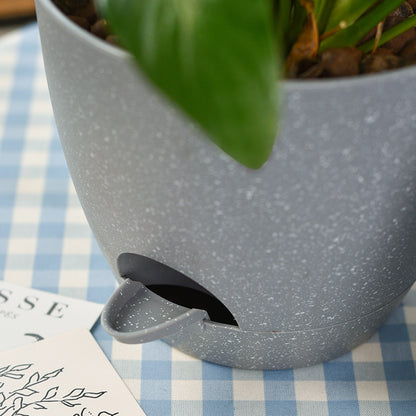 Household Round Plastic No-Watering Removable Planter