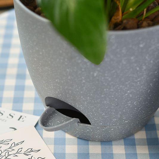 Household Round Plastic No-Watering Removable Planter