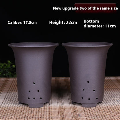 Large Diameter Orchid Pots Clivia Porcelain Minimalist