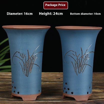 Large Diameter Orchid Pots Clivia Porcelain Minimalist