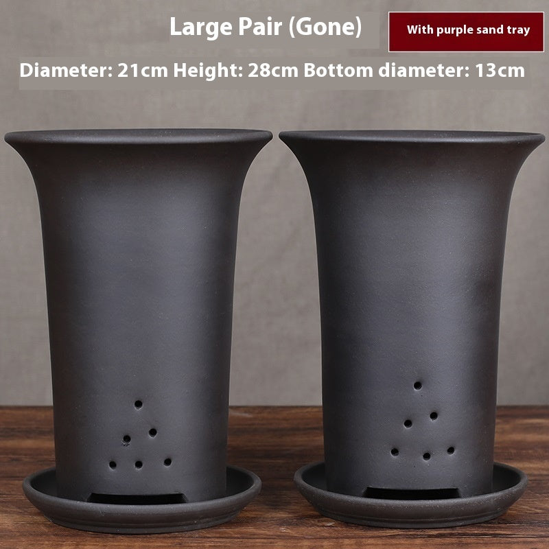 Large Diameter Orchid Pots Clivia Porcelain Minimalist
