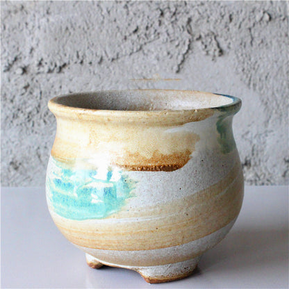 Ceramic Retro Flower Pots For Home Balcony