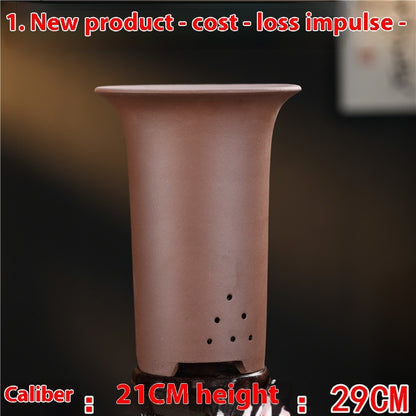Purple Sand Flower Pot Extra Large Orchid Pots Ceramic Bonsai