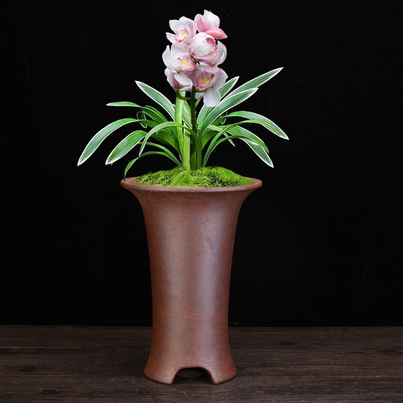Firewood Purple Sand Orchid Pots Phalaenopsis Clivia
