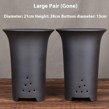Large Diameter Orchid Pots Clivia Porcelain Minimalist