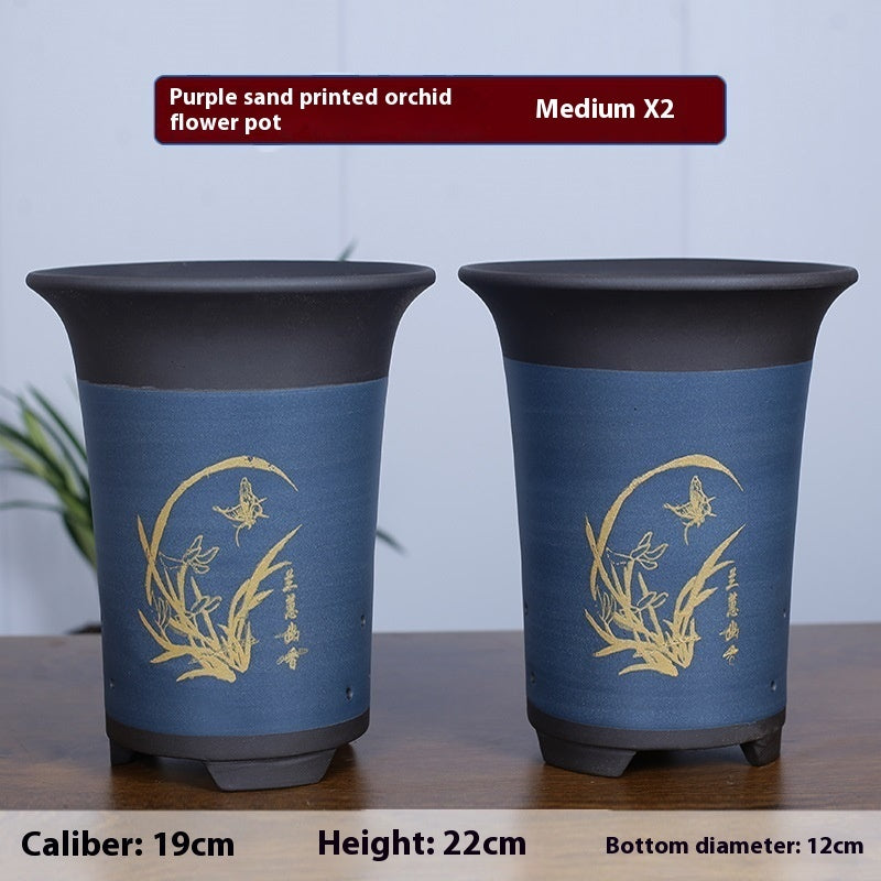 Large Diameter Orchid Pots Clivia Porcelain Minimalist