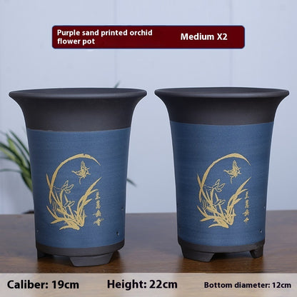 Large Diameter Orchid Pots Clivia Porcelain Minimalist
