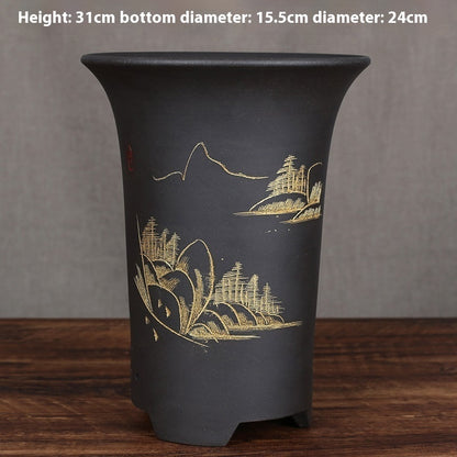 Large Diameter Orchid Pots Clivia Porcelain Minimalist