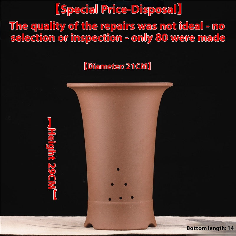 Purple Sand Flower Pot Extra Large Orchid Pots Ceramic Bonsai