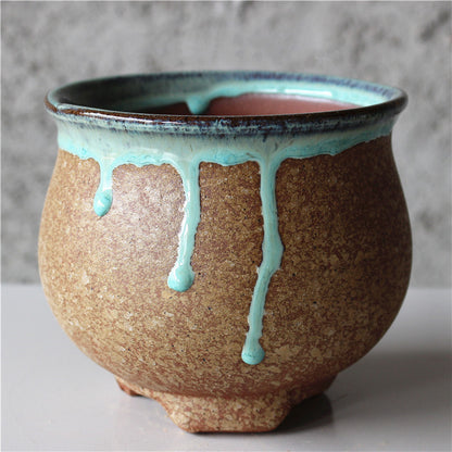 Ceramic Retro Flower Pots For Home Balcony